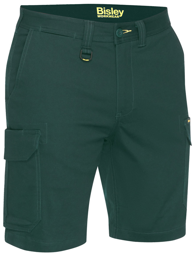Bisley Workwear Bottle Stretch Cotton Drill Cargo Short