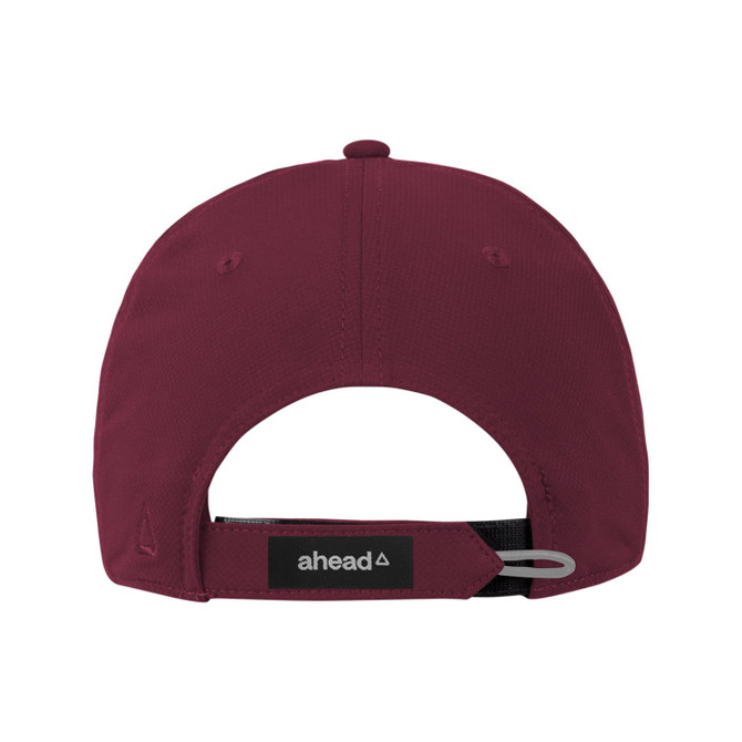 Ahead Frio Performance Cap - University Bordeaux Red - View 5