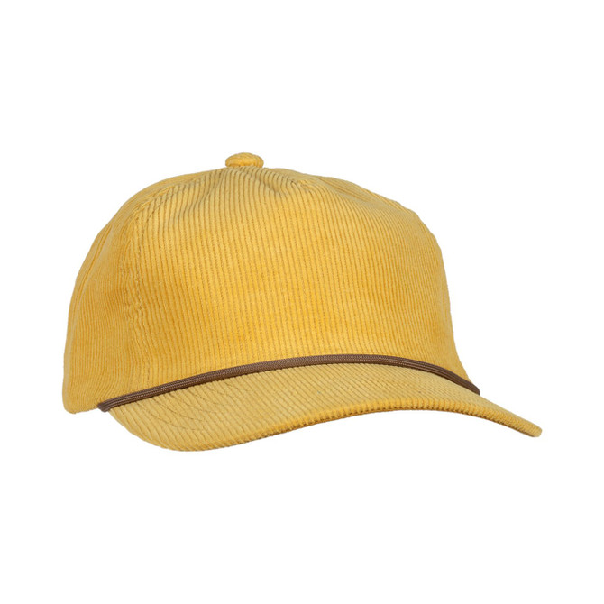 Ahead Chaser Corduroy Cap - Dandelion/Taupe - View 1