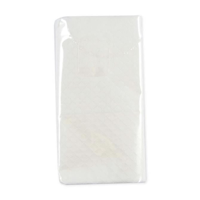 A packet of Pocket Tissues, containing 10 individual tissue packs, neatly sealed in transparent packaging.