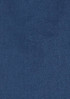 A dark blue fabric with a smooth texture, suitable for button-up shirts. Features a logo.
