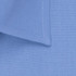 A close-up of a light blue button-up shirt collar with subtle texture details and stitching.