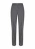 Trousers in a grey check pattern with a tailored fit and waistband, featuring a logo detail.