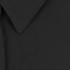 A black half-placket shirt featuring a collared neckline and textured fabric. It includes branding.