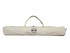 A beige cricket bag with handles, featuring a logo, designed for carrying a backyard cricket set.