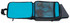 A laptop bag in black with a light blue interior, featuring a zippered compartment and a mesh pocket.