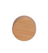 A drink bottle with a bamboo lid, featuring a smooth, natural finish. It has a circular shape and a light colour.