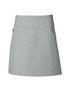 A grey skort with a flat waistband, featuring a side pocket and a small logo. Ideal for active wear. A grey skort with a flat waistband, featuring a side pocket and a small logo. Ideal for active wear.