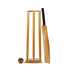 Vintage Look Wooden Cricket Set