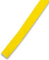 A bright yellow drawcord with a textured finish, part of a set designed for clothing accessories.