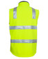 A high-visibility yellow softshell vest with reflective stripes and a logo. Suitable for workwear. A high-visibility yellow softshell vest with reflective stripes and a logo. Suitable for workwear.
