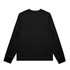 A black long-sleeve T-shirt with a simple design and no visible logos or text.