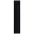A black, slim pen case with a pocket for holding writing instruments. It features a simple and sleek design.