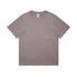 A heavy faded tee in a muted mauve colour, featuring a crew neck design and a simple branding label.
