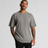 A grey heavy faded tee with short sleeves, featuring a relaxed fit and a subtle logo.