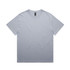 A light grey t-shirt with a relaxed fit and a label inside. The shirt features short sleeves and has a simple design.