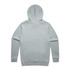 A light grey hoodie with a hood and long sleeves, featuring a plain back design.