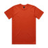 An orange Classic Tee with a round neckline and short sleeves. The shirt features a branding logo.
