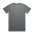 A grey classic tee featuring a plain back. The shirt has a smooth texture and a standard fit.
