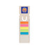 A rectangular bookmark in various bright colours with a ruler design and a branding logo at the top.