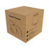 A cardboard box containing a magnetic Bluetooth speaker with a simple design and an accompanying branding logo. A cardboard box containing a magnetic Bluetooth speaker with a simple design and an accompanying branding logo.