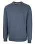 Men's crew neck sweatshirt in a deep blue shade, featuring long sleeves and a logo on the side. Men's crew neck sweatshirt in a deep blue shade, featuring long sleeves and a logo on the side.