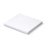 A white sticky pad measuring 70 x 75mm, featuring 50 sheets and a simple design.