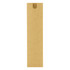 A brown cardboard packaging sleeve with a cut-out at the top, designed to hold a pen or similar item.