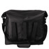 A black soft roll-top cooler featuring adjustable straps and a secure closure system.