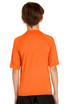 An orange short sleeve rashie designed for youth, featuring a smooth, lightweight fabric and a simple back design.