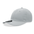 A white 6-panel relaxed perforated cap featuring ventilation holes and a curved brim, with a logo.