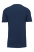 A navy blue Nike Dri-FIT cotton/polyester t-shirt featuring a logo on the sleeve. A navy blue Nike Dri-FIT cotton/polyester t-shirt featuring a logo on the sleeve.
