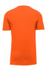 An orange Nike Dri-FIT cotton/polyester t-shirt featuring a logo. The design is simple with short sleeves. An orange Nike Dri-FIT cotton/polyester t-shirt featuring a logo. The design is simple with short sleeves.