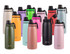 A drink bottle collection in various colours, featuring the Oasis 780ml vacuum sports screw cap design, with logos.