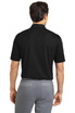 A black Nike Dri-FIT Vertical Mesh Polo shirt viewed from the back, featuring a subtle logo. Short sleeves and a collar.