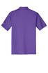 A purple Nike Dri-FIT Vertical Mesh Polo shirt featuring short sleeves and a logo.