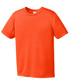 An orange youth t-shirt made from lightweight fabric, featuring short sleeves and a round neck. An orange youth t-shirt made from lightweight fabric, featuring short sleeves and a round neck.
