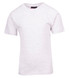 A white kid's regular T-shirt featuring short sleeves and a simple design. It includes a brand label.