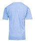 A light blue children's regular T-shirt with short sleeves and a plain back. It features a logo on the upper back.