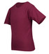 A burgundy regular T-shirt with short sleeves, featuring a fitted design and no visible logos.