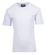 A light blue kid's regular T-shirt with short sleeves, featuring a logo on the label. A light blue kid's regular T-shirt with short sleeves, featuring a logo on the label.