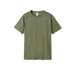A green men's cool dry T-shirt featuring short sleeves and a simple design with a logo.