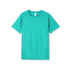 A turquoise men's T-shirt with a sleek design and logo, made from cool dry fabric. A turquoise men's T-shirt with a sleek design and logo, made from cool dry fabric.