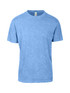 A light blue stone wash unisex t-shirt with a classic crew neck and short sleeves. It features a logo label.