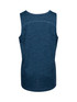 A blue kids' polyester singlet featuring a classic sleeveless design and a subtle texture. It has a logo on the back.