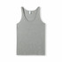 A grey American style singlet featuring a classic sleeveless design, with branding on the label.