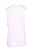 A white sleeveless tee from the Greatness Range, featuring a simple design and a branding logo. A white sleeveless tee from the Greatness Range, featuring a simple design and a branding logo.
