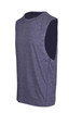 A sleeveless grey tee from the Greatness Range, featuring a simple design and a logo. A sleeveless grey tee from the Greatness Range, featuring a simple design and a logo.