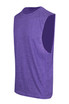A purple sleeveless tee from the Greatness Range, featuring a classic athletic cut and a logo on the fabric.