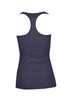 A dark grey athletic T-back singlet with a fitted design and no visible branding.